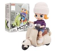 Jouets Robot Pour Enfants, Voiture De Cascade Rotative, Tricycle Électrique Dansant, Moto, Jouet De Dessin Animé, Jouet Interactif Avec Lumière Musicale--Motorcycle Girla