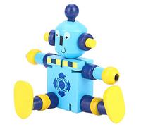 Jouets Robots en Bois pour Enfants, Design Flexible et Mignon pour L'imagination et Le Développement du Cerveau, Matériau Sûr et Non Toxique, Cadeau Parfait pour Les Garçons et Les Filles