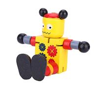 Jouets Robots en Bois pour Enfants, Design Flexible et Mignon pour L'imagination et Le Développement du Cerveau, Matériau Sûr et Non Toxique, Cadeau Parfait pour Les Garçons et Les Filles