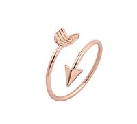 Jouets Ronds Bijoux à la couple ajustable anneau de cuivre Rings de pointe cadeau Bagues Nez Bagues (Rose Gold, One Size)