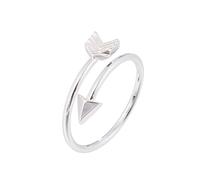 Jouets Ronds Bijoux à la couple ajustable anneau de cuivre Rings de pointe cadeau Bagues Nez Bagues (Silver, One Size)