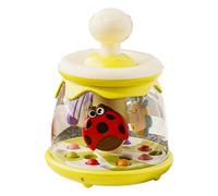 Jouets rotatifs à succion pour bébés - Jouet rotatif pour bébé avec presse rotative de 20,3 x 15 x 15 cm | Apprentissage précoce, carrousel rotatif attractif, appuyez pour faire tourner la balle