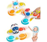 Jouets Rotatifs À Ventouse Pour Tout-Petits, Jouets Rotatifs De Fenêtre Pour Bébés, Chaise Haute Empilable, Jouets Pour Bébé De 12 À 18 Mois, Jouets Sensoriels D'apprentissage Précoce