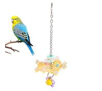 Jouets rotatifs pour oiseaux | Anti-morsure, interactif, pivotant à 360° | Jouet à croquer avec roue rotative pour perroquets, pour aras, inséparables, coniques, calopsitte, miracles, intérieur