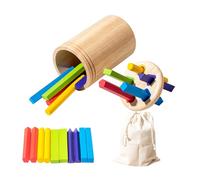 Jouets sensoriels pour tri des Couleurs - Jeu avec des bâtons en Bois - Jouet de tri en Bois, pour et Filles, 2 Ans, Reconnaissance préscolaire Noël Anniversaire