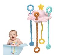 Jouets sensoriels Spinner pour tout-petits, jouet d'activité à corde de traction de voyage pour bébés,Jouets interactifs pour berceaux adaptés aux | Jouet doux à pousser et à tirer dans de riches coul