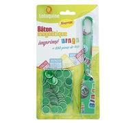 Jouets Set Baton magnetique Vert Bingo Loto + 100 pions aimantes - ramasse jetons - Accessoire Soiree Loto, Kermesse
