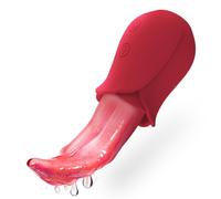 Jouets Sexuels Pour Femmes, Vibrateurs Réalistes Pour Lécher La Langue, Pour Mamelon, Sein, Stimulateur Clitoridien Avec 10 Vibrations, Jouets Sexuels Pour Adultes Pour Couples Féminins