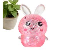 Jouets Souples à Presser | Mignon Cadeaux Anniversaire Carton Fun Paillettes Lapin | Idée Cadeau pour Ados et Adultes,Adultes Amis Salle de ureau Étude Attente Gestion de la colère