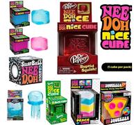 Jouets Squishy Schylling NeeDoh Nice Cube & Nice-Sicle, jouets anti-anxiété à presser pour soulager le stress et améliorer la concentration pour les personnes atteintes de TDAH Mint