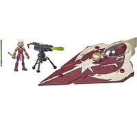 Star Wars Mission Fleet Ahsoka Tano Delta-7 Jedi Starfighter Figure and Vehicle
