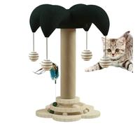 Jouets teaser pour chats, jouet interactif pour chat | Poteaux à gratter pour chaton en bois - Grattoirs pour animaux de compagnie résistants à l'usure, jouets teaser mignons pour chats de petite et m
