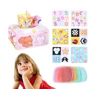 Jouets textiles pour nouveau-nés - Boîte souple colorée, jouets sensoriels | Module carré pliable, ensemble d'apprentissage précoce avec rembourrage doux et tissu sûr