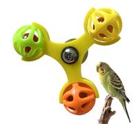 Jouets Tourniquet Moineaux Interactifs, Moulin À Vent En Forme De Moineau Rotatif 360° Pour Enrichissement Amusant, Jouet Cage Puzzle d'Enrichissement pour Moineaux, pour Perroquets Perruches Calopsit