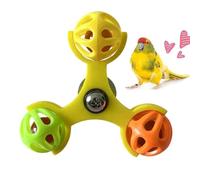Jouets Tourniquet Moineaux Interactifs,Moulin À Vent En Forme De Moineau Rotatif 360° Pour Enrichissement Amusant,Jouet Cage Puzzle d'Enrichissement pour Moineaux - pour Perroquets Perruches Calopsitt