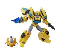 Jouets Transformers Cyberverse Deluxe Class Bumblebee Action Figure Sting Shot Attack Move et Build-A-Figure Piece pour enfants de 6 ans et plus