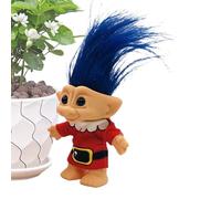 Jouets Troll Miniaturisés | Poupées Troll Vintage Porte-bonheur de Noël - Joli meuble d'étagère, objets de collection pour bureau, décorations festives pour salon, chambre et Lib