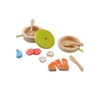Dinette en bois Set Casserole et Poêle EverEarth® - Jouets bois