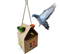 Jouets verts pour oiseaux, perroquets qui mâchent les jouets de ponction | Pet Bird Bird Dishing Interactive Toy - Accès unique à la cage pour la cage en papier de mer du petit oiseau