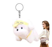 Jouette de Couverture de Chien en Peluche, Jouet de Porte-clés en Peluche pour Chien en Peluche, Jouet de clés en Peluche Animal en Peluche pour, Sac fourre-Tout, Sac à Dos, Sac à Main