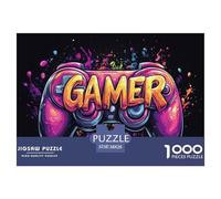 Joueur 1000 Pieces Jigsaw Puzzles for Adults Family Challenge Toys Stress Relieving Entertainment Exercise The Memory of The Brain for Adults and Kids, Age 12 Years Up 38x26cm/1000pcs