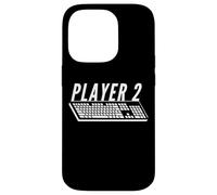 Joueur 2 PC Gamer Keyboard Dating Simulator Gaming Couple Coque pour iPhone 14 Pro