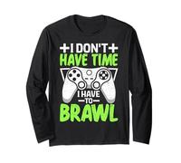 Joueur Amusant avec Inscription « I Don't Have Time I Have to Brawl Showdown Stars » Manche Longue
