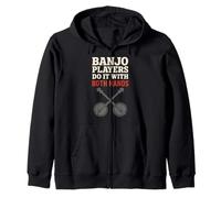 Joueur Banjo Bluegrass Crew Pluck Life Folk Music Legend Sweat à Capuche