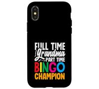 Joueur champion de bingo à temps partiel grand-mère à temps plein Coque pour iPhone X/XS