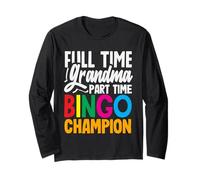 Joueur champion de bingo à temps partiel grand-mère à temps plein Manche Longue