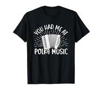 Joueur d'accordéon amusant Polka Dance Polka Party Musique T-Shirt