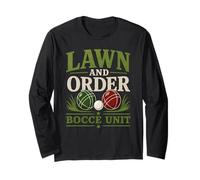 Joueur de Balle Italien Bocce Lawn and Order Italy Bocce Manche Longue