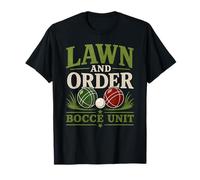 Joueur de Balle Italien Bocce Lawn and Order Italy Bocce T-Shirt