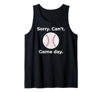Joueur de Baseball Amusant Sorry Can't Game Day Débardeur