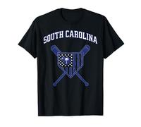 Joueur de Baseball de Palmetto State, SC Flag, South Carolina Sports T-Shirt