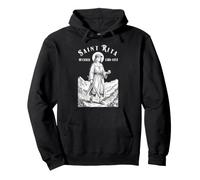 Joueur de Baseball drôle Patron Saint Rita Sport Sweat à Capuche
