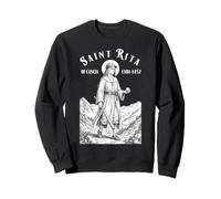 Joueur de Baseball drôle Patron Saint Rita Sport Sweatshirt