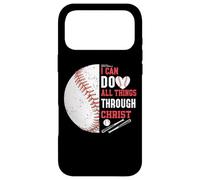 Joueur de Baseball I Can do All Things Through Christ Coque pour iPhone 17 Pro Max