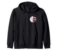 Joueur de baseball I can do all things through Christ Sweat à Capuche