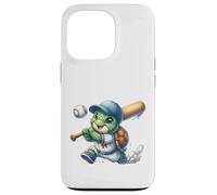 Joueur de Baseball Tortue Mignon - Sports d'animaux Kawaii Coque pour iPhone 13 Pro