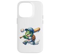 Joueur de Baseball Tortue Mignon - Sports d'animaux Kawaii Coque pour iPhone 14 Pro