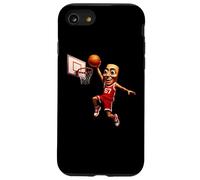 Joueur de Basket-Ball Brainrot Slam Dunk AI Kids Sport Meme Blague Coque pour iPhone SE (2020) / 7/8
