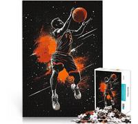 Joueur de Basket-Ball dans l'espace Puzzles pour Adultes de 1000 pièces Jeux Jouets Cadeaux Excellent Cadeau pour Les Jeux 38x26cm