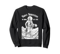 Joueur de Basket-Ball drôle Patron Saint Sébastien Sport Sweatshirt
