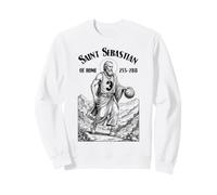 Joueur de Basket-Ball drôle Patron Saint Sébastien Sport Sweatshirt