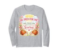 Joueur de Basket-Ball Pâques Jésus ressuscité Resurrection Fille Femme Manche Longue