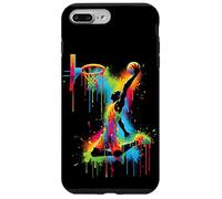 Joueur de basket-ball Slam Dunk Splash Color Sport Coque pour iPhone 7 Plus/8 Plus