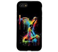 Joueur de basket-ball Slam Dunk Splash Color Sport Coque pour iPhone SE (2020) / 7 / 8