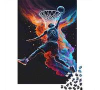 Joueur de Basket-Ball Slam Puzzle 1000 Pièces Adultes intéressant Puzzles 1000 Pièces Jeu Éducatif Décor À La Maison 38x26cm/1000pcs