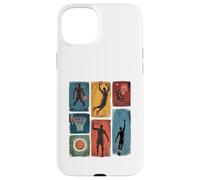 Joueur de Basket-Ball Vintage dessiné à la Main Slam Dunk garçons Enfants Hommes Coque pour iPhone 15 Plus